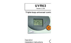 TA - Model UVR610 - Freely Programmable Universal Controller - Brochure