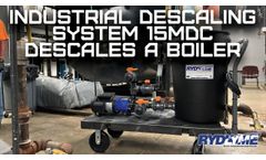 Industrial Descaling System 15MDC Descales a boiler with Rydlyme Descaler - Video
