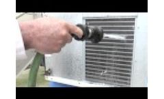 Rydall CC Coil Cleaner - Cleaning a Refrigeration Unit - Video
