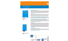 Victron - Model MultiPlus 500VA - 1600VA - Inverter - Brochure