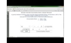 Calculate Concentration Factor of Solids Thickened