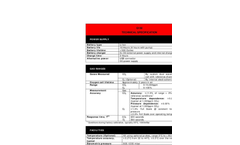 G150-00N CO2 Analyzer For Indoor Air Quality - Technical Specification