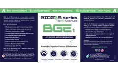 Ecological - Model BGE1 - Biogas Production with Live Liquid Microorganisms