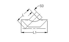 GPK - Model 201-0064 - SDR35 - Solvent Weld PVC Pipe Fitting