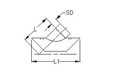 GPK - Model 201-0084 - SDR35 - Solvent Weld PVC Sewer Fitting