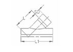 GPK - Model 301-0104 - SCH40 - Solvent Weld PVC Drainage Fitting