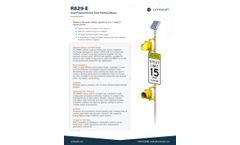Carmanah - Model R829-E - School Zone Flashing Beacon - Specification Sheet