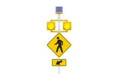 Carmanah - Model R820-E - Solar Crosswalk Flashing Beacon
