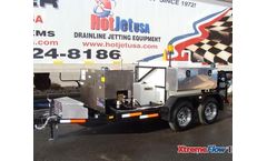HotJet - Model XF2TA1038CW-800 - Tandem Axle Trailer Mounted Cold Water Sewer & Drain Line Jetters