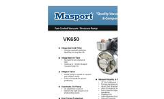  VK650 - Fan-Cooled Vacuum / Pressure Pump - Brochure