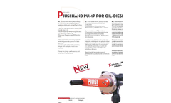 Fuel and Oil Rotary Hand Pump Brochure