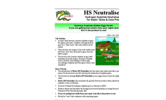 Hydra - HS - Neutraliser For For Septic Tank Systems Datasheet