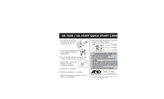 A-D-Engineering - Model UA-611 - Blood Pressure Monitor -  Brochure