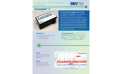 B&W Tek - Model Exemplar T - Raman Spectrometer Modules - Brochure
