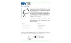 B&W Tek - Fiber Patch Cords - Brochure
