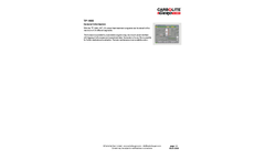 Carbolite - Model TP 1900 - 20 Unique Heat Treatment Programs Controller - Datasheet