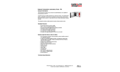 Model PN Series - Natural Convection Oven - Datasheet