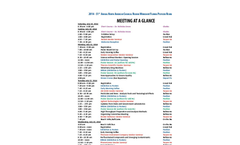 2014 NACRW Meeting at a Glance Brochure