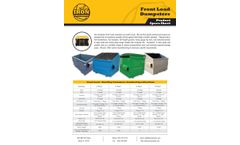 Iron Container - Front Load Dumpsters & Front Load Containers - Datasheet