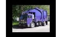 KANN Route King Series Model KE - 26 cu yd Single Axle Front Loader on Pete Chassis - Video
