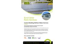 Ecozi - Solar Farm Water Services Maintenance - Brochure