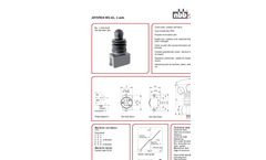 Model MS-A1 - Joystick Single Axial Datasheet