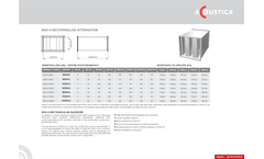 Model R02 4 - Rectangular Duct Silencers Brochure