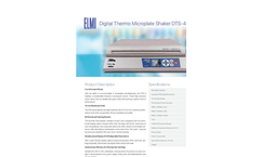 ELMI - Model DTS-4 - Digital Thermo Shaker for 4 Micro Plates - Datasheet