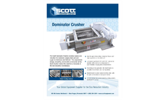 Scott - Single Shaft Horizontal Batch Mixer - Brochure