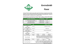 EnviroGrid - Paver Possesses Datasheet