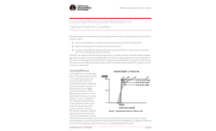 Counting Efficiency and Resolution in Optical Particle Counters - Application Notes