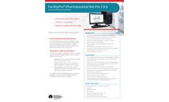 PMS FacilityPro PharmaceuticalNet Pro - Version 7.0.0 - Environmental Monitoring Software - Brochure