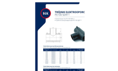 Fox-Fittings - Model SDR11 - 90 Spigot Elbow - Brochure
