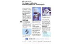 Mikro-Bantam - The Rugged and Reliable Laboratory/Pilot Scale Processing Mill - Brochure