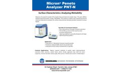Micron Peneto - Model PNT-N - Liquid and Powder Analyzer System - Brochure