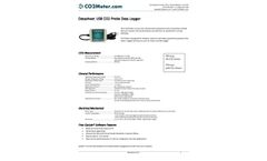CO2Meter - Model CM-0039-40 - Probe 1% and 30% CO2 USB Data Logger - Brochure