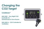 Change Target CO2 Level RAD-0501 Grow Room Controller - Video