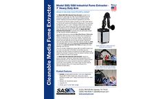 Model 500 Industrial Heavy-Duty Welding Fume Extractor Brochure - SS-500-PFS-MP1