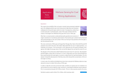 Methane Sensing for Coal Mining - Applications Notes