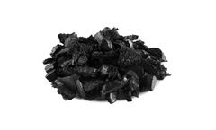 Painted Black Landscape Rubber Mulch