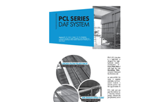 Model PCL Series - Dissolved Air Flotation Systems - Brochure