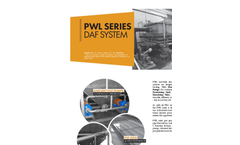 Open Tank Dissolved Air Flotation Systems PWL Series- Brochure