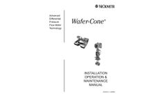 McCrometer Wafer Cone - Advanced Differential Pressure Flow Meter Technology - Manual