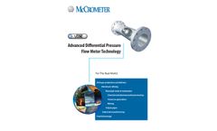 McCrometer V-Cone - Advanced Differential Pressure Flow Meter Technology - Brochure