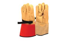 Ontario Glove - Model 87-HGM-H4C814CRS -SML - (9-9.5) Powerline Class 4 High Voltage Contour Red Cuff