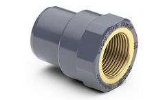 Hidroten - Model 978 - Brass Adaptor Union for PVC-U Pipes