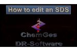 How to edit an SDS with ChemGes by DR-Software - Video