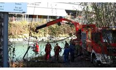 Fire fighters and Civil emergency truck and pumps system - Video