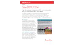 Talos - Model F200E TEM - Transmission Electron Microscopes - Datasheet