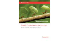 Thermo Scientific MAS - Omni Quality Control System - Brochure